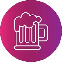 pint van bier creatief icoon ontwerp vector
