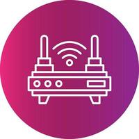 router creatief icoon ontwerp vector