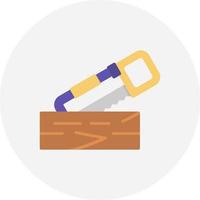 houtbewerking creatief icoon ontwerp vector