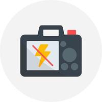 Nee flash creatief icoon ontwerp vector