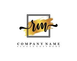 rm eerste handschrift logo concept vector
