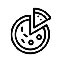 pizza vectorillustratie op een background.premium kwaliteit symbolen.vector iconen voor concept en grafisch ontwerp. vector