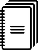 lijn icoon voor notebooks vector
