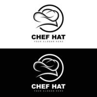 chef hoed logo, restaurant chef vector, ontwerp voor restaurant, horeca, deli, bakkerij vector