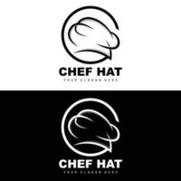 chef hoed logo, restaurant chef vector, ontwerp voor restaurant, horeca, deli, bakkerij vector