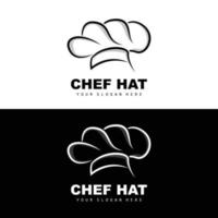 chef hoed logo, restaurant chef vector, ontwerp voor restaurant, horeca, deli, bakkerij vector