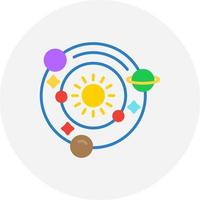 zonne- systeem creatief icoon ontwerp vector
