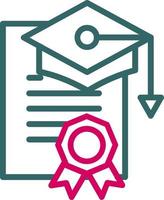 certificaat vector pictogram