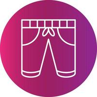 shorts creatief icoon ontwerp vector