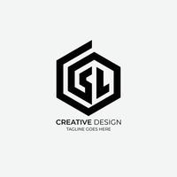 s l minimalistische en modern vector logo ontwerp geschikt voor bedrijf en merken