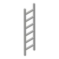 metaal ladder icoon, isometrische stijl vector