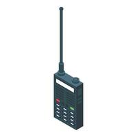 walkie talkie icoon, isometrische stijl vector