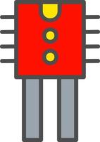 transistor vector icoon