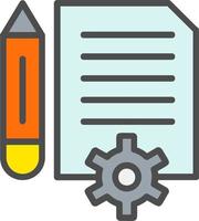 contract vector pictogram