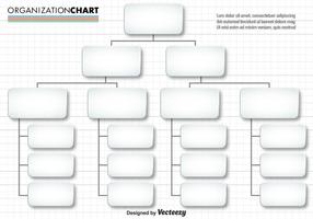 Vector Eenvoudige Organisatiekaart