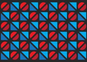rood blauw patroon banier achtergrond vector