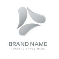bedrijf abstract logo ontwerp metalen logo, bedrijf technologie universeel idee, vector illustratie