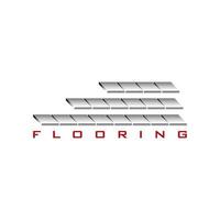 tegel tapijt parket vloeren logo ontwerp in 3d stijl vector illustraties