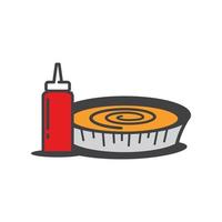 snel voedsel pictogrammen van Fast food logo ontwerp vector illustratie