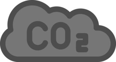 co2 glyph-pictogram vector