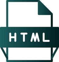 html het dossier formaat icoon vector