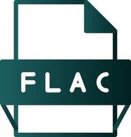 flac het dossier formaat icoon vector