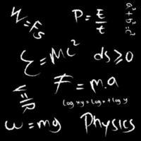 fysica beroemd formules vergelijking vector
