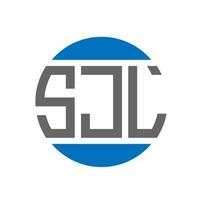 sjl brief logo ontwerp Aan wit achtergrond. sjl creatief initialen cirkel logo concept. sjl brief ontwerp. vector