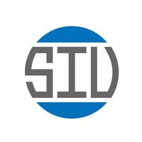 siu brief logo ontwerp Aan wit achtergrond. siu creatief initialen cirkel logo concept. siu brief ontwerp. vector