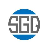 sgq brief logo ontwerp Aan wit achtergrond. sgq creatief initialen cirkel logo concept. sgq brief ontwerp. vector