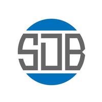 sdb brief logo ontwerp Aan wit achtergrond. sdb creatief initialen cirkel logo concept. sdb brief ontwerp. vector