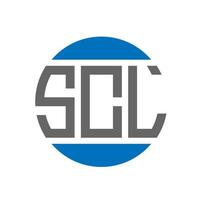 scl brief logo ontwerp Aan wit achtergrond. scl creatief initialen cirkel logo concept. scl brief ontwerp. vector