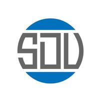 sdu brief logo ontwerp Aan wit achtergrond. sdu creatief initialen cirkel logo concept. sdu brief ontwerp. vector