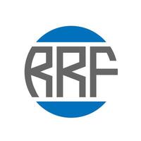 rrf brief logo ontwerp Aan wit achtergrond. rrf creatief initialen cirkel logo concept. rrf brief ontwerp. vector