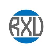 rxu brief logo ontwerp Aan wit achtergrond. rxu creatief initialen cirkel logo concept. rxu brief ontwerp. vector