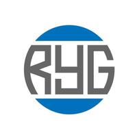 ryg brief logo ontwerp Aan wit achtergrond. ryg creatief initialen cirkel logo concept. ryg brief ontwerp. vector