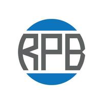 rpb brief logo ontwerp Aan wit achtergrond. rpb creatief initialen cirkel logo concept. rpb brief ontwerp. vector