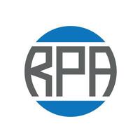 rpa brief logo ontwerp Aan wit achtergrond. rpa creatief initialen cirkel logo concept. rpa brief ontwerp. vector