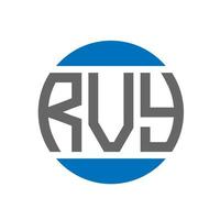 rvy brief logo ontwerp Aan wit achtergrond. rvy creatief initialen cirkel logo concept. rvy brief ontwerp. vector
