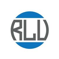 rlv brief logo ontwerp Aan wit achtergrond. rlv creatief initialen cirkel logo concept. rlv brief ontwerp. vector