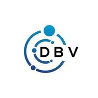 dbv brief logo ontwerp Aan wit achtergrond. dbv creatief initialen brief logo concept. dbv brief ontwerp. vector