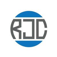 rjc brief logo ontwerp Aan wit achtergrond. rjc creatief initialen cirkel logo concept. rjc brief ontwerp. vector