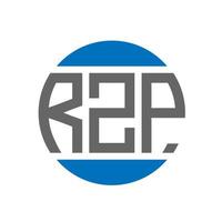 rzp brief logo ontwerp Aan wit achtergrond. rzp creatief initialen cirkel logo concept. rzp brief ontwerp. vector