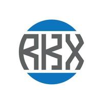 rkx brief logo ontwerp Aan wit achtergrond. rkx creatief initialen cirkel logo concept. rkx brief ontwerp. vector