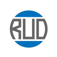 ruo brief logo ontwerp Aan wit achtergrond. ruo creatief initialen cirkel logo concept. ruo brief ontwerp. vector