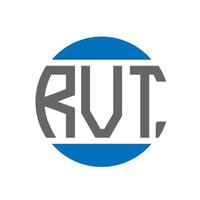 rvt brief logo ontwerp Aan wit achtergrond. rvt creatief initialen cirkel logo concept. rvt brief ontwerp. vector