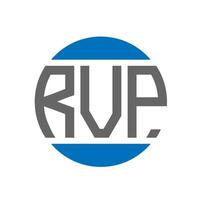 rvp brief logo ontwerp Aan wit achtergrond. rvp creatief initialen cirkel logo concept. rvp brief ontwerp. vector