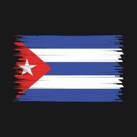 Cuba vlag borstel vector