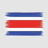 costa rica vlag borstel vector