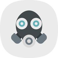 gasmasker glyph icoon vector